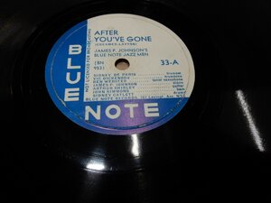 SP 78☆人気のBLUE NOTE☆☆767 La33-A:AFTER YOU'VE GONE☆33-B:JOY-MENTIN'☆JAMESP.JOHNSON'S☆767 Lexingt.Ave.NYC☆12インチ☆管理166