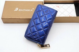  unused BAONIKAbaonika key case 6 ream card-case purse / coins case / change purse ./ pouch blue 