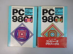 G4Cφ　PC-9801E＋F　グラフィック入門＋データファイル入門2　2冊セット　ナツメ社