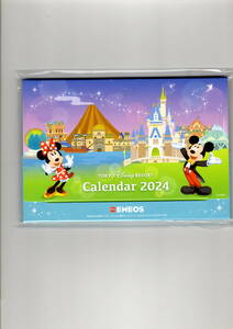 送料無料　　東京ディズニーリゾート　　２０２４年卓上カレンダー　ENEOS　　ミッキーマウス　ミニーマウス