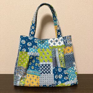 タック入りバック　 ハンドメイド