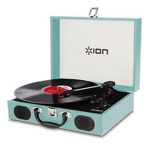 即決◆新品◆送料無料ION AUDIO VINYL TRANSPORT Blue ポータブル トランク型 レコードプレーヤー