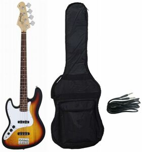 即決◆新品◆送料無料Legend LJB-Z L/H 3TS(3 Tone Sunburst) レフトハンド(左利き用) ジャズベース /ケース付