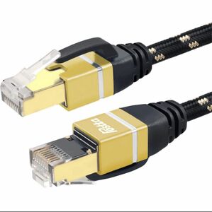 Postta 1メートル Cat8 カテゴリ 8 インターネットケーブル SFTP RJ45 モデム/ルーター/PS4/PS5