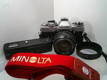 ★Ｍｉｎｏｌｔａ　ＸＤ★　ＭＤ　ＲＯＫＫＯＲ　1：1.4　ｆ＝50ｍｍ　ＷＩＮＤＥＲ・レンズフード・ストラップ付！_画像1