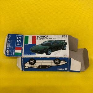 トミカ　日本製　青箱　空箱　F55 デトマソ　パンテーラ　GTS 当時物　絶版
