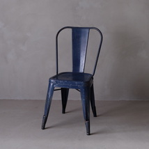 02709 フランスアンティーク Tolix A chair A / スタッキング アイアン 椅子 鉄 ヴィンテージ_画像1