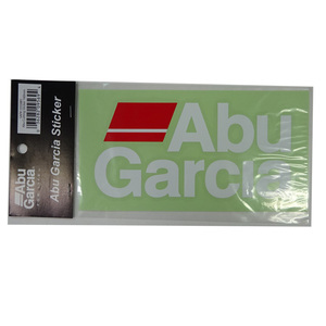 アブ ステッカー Abu カッティングステッカー Abu Garcia 160mm 赤 x 白 1枚入 1555881