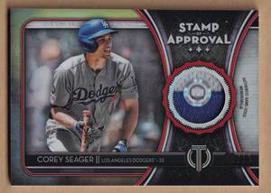 【１０枚限定】コーリー・シーガー 2020 TOPPS TRIBUTE STAMP OF APPROVAL ホログラム付き 実使用ジャージカード【COREY SEAGER】