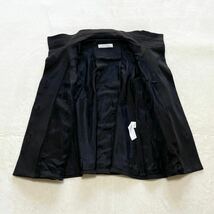 9300 美品!! ZARA BASIC ザラ ベーシック 秋冬重宝 ジャケット コート 艶感 レディース ブラック 黒 USA M!!_画像6