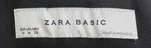 9300 美品!! ZARA BASIC ザラ ベーシック 秋冬重宝 ジャケット コート 艶感 レディース ブラック 黒 USA M!!_画像10