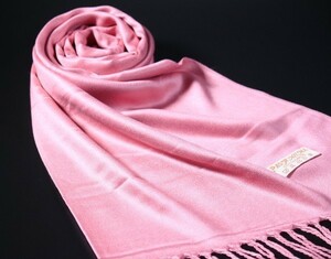 WINTER PASHMINAS◆KPPW012 極上 カシミア【ロータスピンク/無地】大判 ストール/マフラー Scarf/ Stall