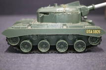 【A20】昭和レトロ / ニチモ 日模 M-46 パットン戦車 箱付き 組み立て済み ジャンク品 マブチモーター 模型 _画像2