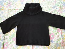 ★ユニクロ　七分袖セーター（ブラック）★_画像1