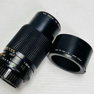 MINOLTA MD ZOOM 75-150mm F4 ミノルタ ズーム カメラレンズ 純正 レンズフード付 中古 良品