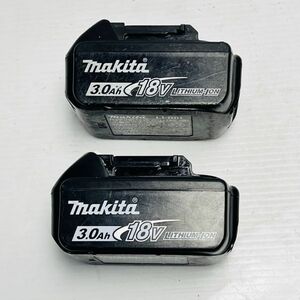 ジャンク 2点 純正品 makita マキタ 18V バッテリー BL1830B BL1830