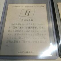 カルビー/プロ野球カード/首位攻防戦シリーズ4種/広島地方限定/1975年/No 877・887・888・891/山本浩二/大下剛/山本一義/レアカード/_画像8