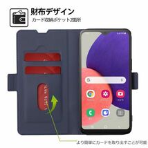 OPPO Reno 7A/9A 用 スマホケース 新品 手帳型 レザー オッポ リノ レノ マグネット 磁気 カード収納 携帯 ケース TPU 無地 ネイビー_画像2