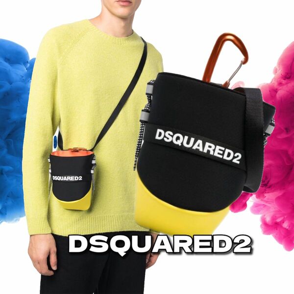 【新品】Dsquared2 ディースクエアード パネル ショルダーバッグ