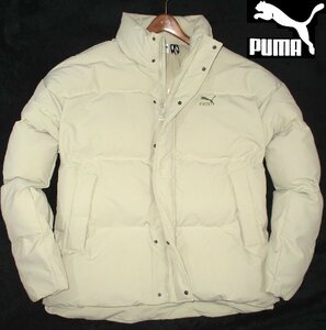 新品 冬物 日本サイズ 2XL 撥水 定価1.98万 プーマ PUMA 中綿入り ダウン調 立衿 ジャケット ブルゾン ジャンパー アイボリー MENS XXL 3L