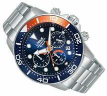 SEIKO LORUS クロノグラフ 100m防水 欧州限定モデル 精悍で美しいペプシダイアル 日本未販売 逆輸入 入手困難_画像5