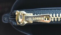 竜B124◆未使用 LOEWE ロエベ アナグラム レザー タッセル ラウンドファスナー 長財布 ウォレット 小銭入れ 札入れ 赤系 レッド レディース_画像8