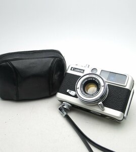 C24◆Canon demi EE17 キャノン デミ 30mm F1.7 ストラップ ケース 付 カメラ 昭和レトロ