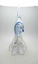 C144◆マルティガラス インテリアマルティガラス エンゼルフィッシュ 高さ35.5cm オブジェ ギフト_画像5