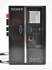 竜B190◆通電可 SONY ソニー TCM-17 カセットレコーダー 録音 再生機 オーディオ機器 昭和レトロ