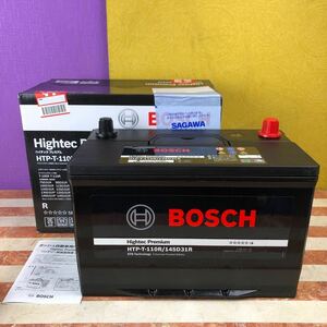 新品未使用 BOSCH ボッシュ ハイテックプレミアム T-110R 145D31R 872cca パルス放充電施行 廃棄カーバッテリー無料回収 キャラバン プラド