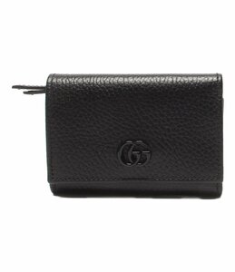 美品 グッチ コンパクト三つ折り財布 644407 GGマーモント レディース GUCCI [0402]