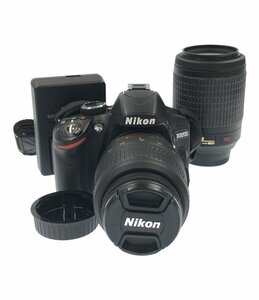 訳あり ニコン デジタル一眼レフカメラ D3200 ダブルズームキット Nikon