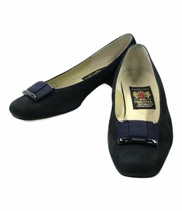  square tu pumps suede lady's 23 1/2 M MIHAMA [0502]