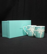 美品 ティファニー マグカップ 2点セット ペア ブルーボックスマグ Tiffany＆Co._画像1