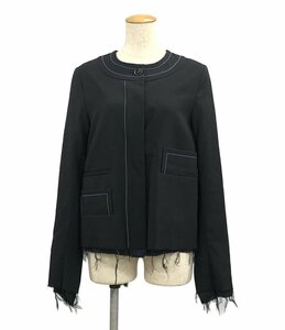 美品 マルニ カットオフ ノーカラージャケット レディース 38 S MARNI [0604]