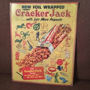 Cracker Jack サインボード　看板　ブリキ