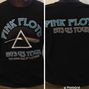 ピンクフロイド　PINKFLOYD 1973 US TOUR L バンドTシャツ　ロックTシャツ　ツアーTシャツ　半袖 ブラック