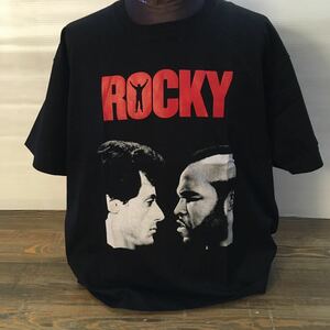 コレクターアイテム　ロッキー　Rocky シルベスタースタローン　L ムービーTシャツ 映画Tシャツ ブラック