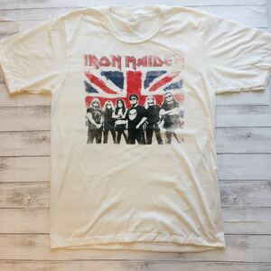 アイアンメイデン　IRON MAIDEN L バンドTシャツ　ロックTシャツ　ホワイト