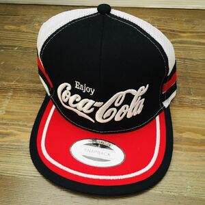 コレクターアイテム　コカコーラ　Coca Cola MADE IN U.S.A. フリーサイズ ナイロン　メッシュキャップ