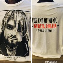 90年代バンド　ニルヴァーナ　Nirvana カートコバーン　XL バンドTシャツ　ロックTシャツ　ホワイト_画像1