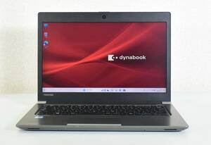 TOSHIBA dynabook R63/M /Core i5-8250U/メモリ8G/高速SSD 256G/13.3インチ/カメラ/Windows 11/ 中古ノートパソコン