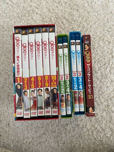 GLEE シーズン1.2.3 ザコンサートムービー セット DVD Blu-ray ドラマ