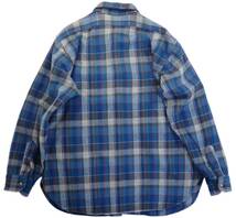 5176/USA製 70sビンテージ PENDLETON ウール シャツ XL(実質M程度)くすみ色 PURE VIRGIN WOOL100% ペンドルトン古着_画像2