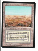 ●MTG● RV Scrubland(黒枠仏語 軽い折れ)_画像1