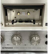 L6581(124)-307/YK7000【名古屋】PIONEER パイオニア STEREO CASSETTE TAPE DECK MODEL CT-9_画像3