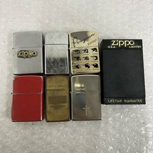 J125(315)-622【名古屋】ライター 6点まとめ 約0.3kg Zippo ジッポー SOLID BRASS CROSS Pengwin 他