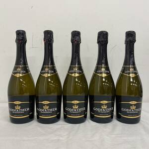 W012(6850)-512【同梱不可】お酒 5点まとめ 果実酒 GODFATHER ゴッドファーザー Vino Spumante Brut