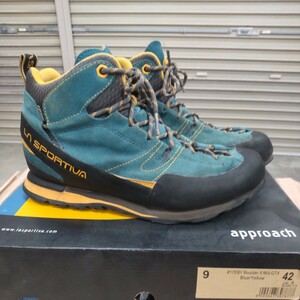 スポルティバ　ボルダーＸMID EUR42 ブルー/イエロー　ＬＡ SPORTIVA