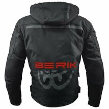 サンプル品 BERIK ベリック ナイロンジャケット 2312075 RED 50 Lサイズ 秋冬 バイクウェア 【バイク用品】_画像3